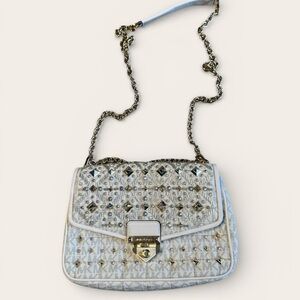 Michael Kors Studded Signature Logo Shoulder Bag | Chain Strap